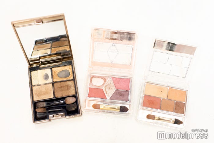 (左から)ルナソルスリーディメンショナルアイズ01、キャンメイクパーフェクトスタイリストアイズ14、キャンメイクパーフェクトマルチアイズ03 (C)モデルプレス