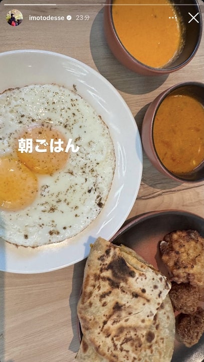 イモトアヤコInstagramストーリーズより