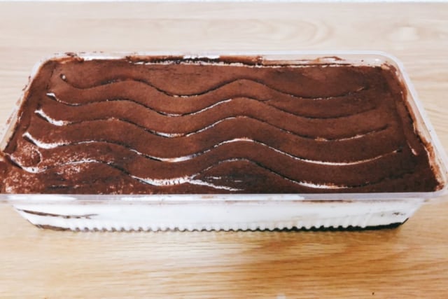 コストコ ティラミス 蓋を開けた状態