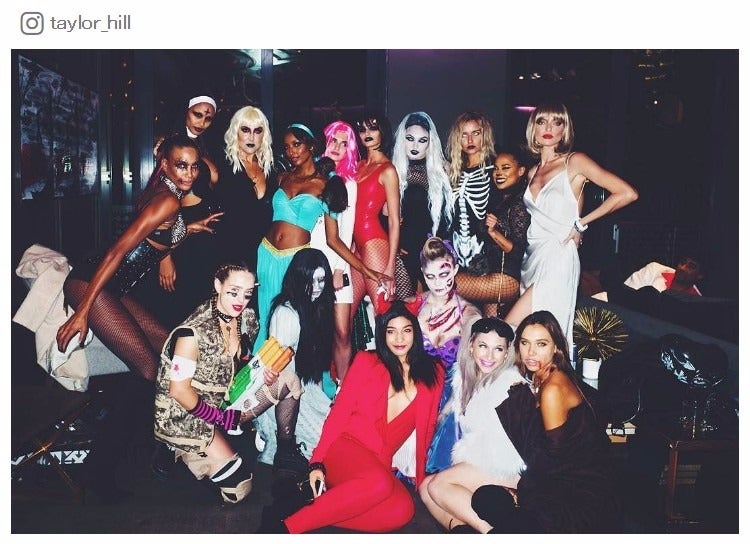 ヴィクトリアズ・シークレット・エンジェルズの仮装がすごい！／テイラー・ヒルInstagramより