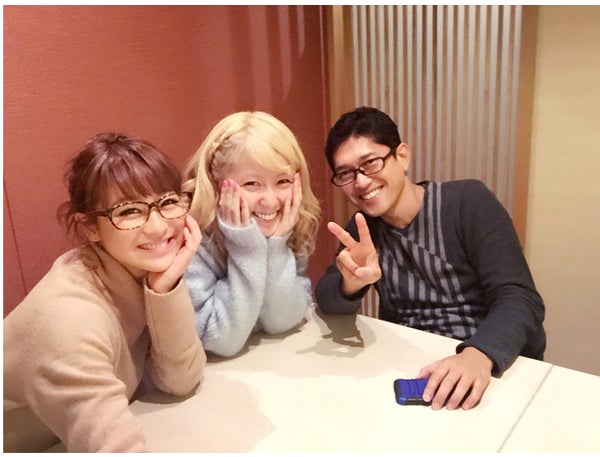（左から）鈴木奈々、Ami、薬丸裕英／鈴木奈々オフィシャルブログ