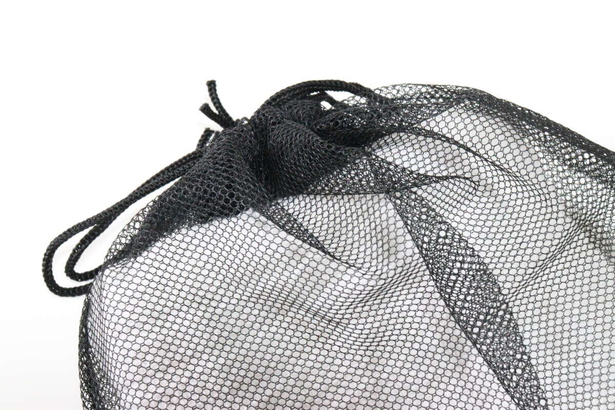メッシュ巾着バッグ　開口部