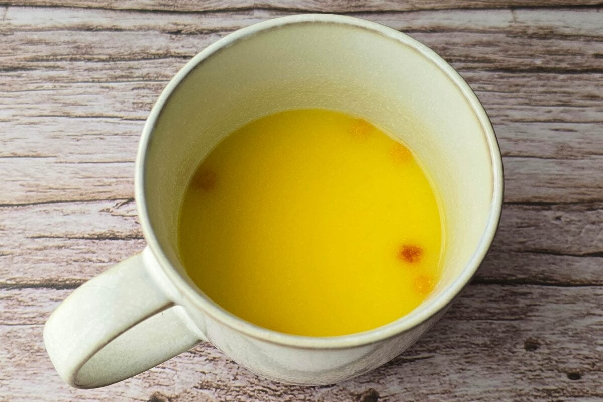 コーンスープにプチシュークリーム