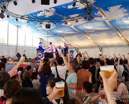ビール片手に乾杯「ヨコハマフリューリングスフェスト2015」過去最大規模でスタート