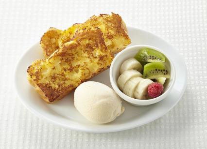 デニーズのキャラメルバナナパンケーキのレシピを模倣