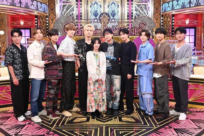 藤森慎吾、田中樹、高地優吾、ジェシー、町田啓太、宮崎優、佐藤健、志尊淳、京本大我、松村北斗、森本慎太郎(C)日本テレビ