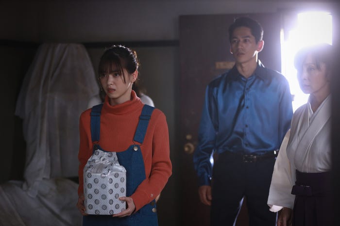 西野七瀬、永山絢斗、斉藤由貴/「言霊荘」最終話より(C)テレビ朝日