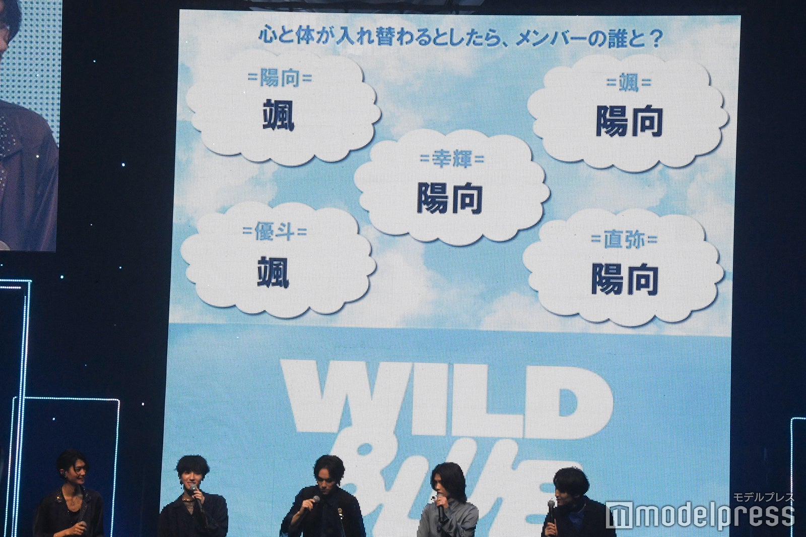 WILD BLUE「心と体が入れ替わるとしたら、メンバーの誰と？」（C）モデルプレス