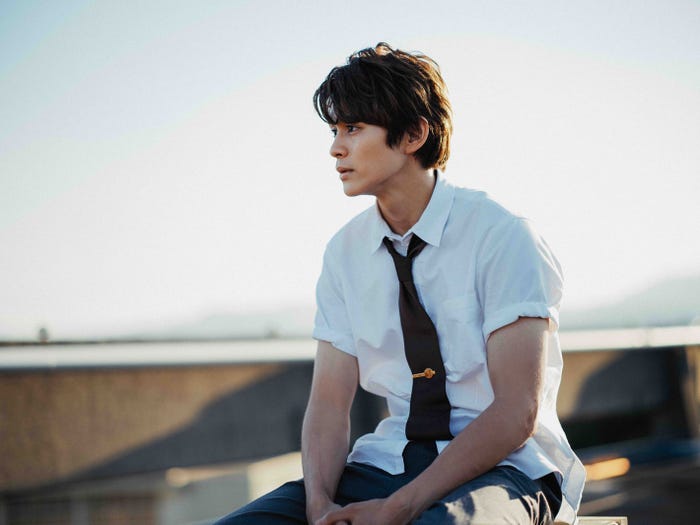 眞栄田郷敦/「カラダ探し」メイキングカット(C)2022「カラダ探し」製作委員会