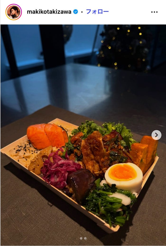 滝沢眞規子Instagramより