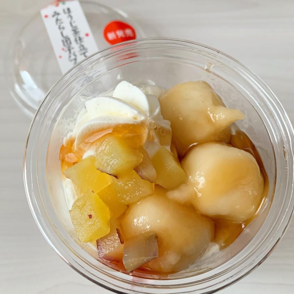 セブンイレブン「ほうじ茶仕立てみたらし団子パフェ」