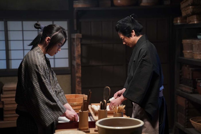 奥智哉、戸次重幸「君とゆきて咲く~新選組青春録~」第1話より(C)テレビ朝日