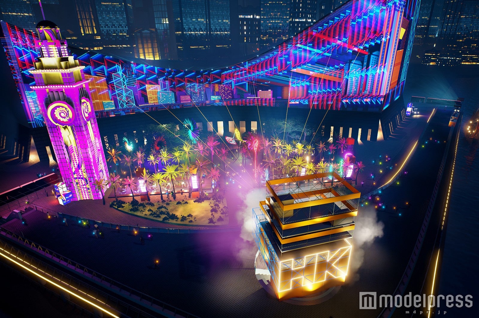 レーザーライトやファンキーな音楽に包まれる（イメージ）／画像提供：香港政府観光局