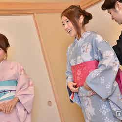 ベテランの先生が着付けをしてくれるので不器用な女子でも安心