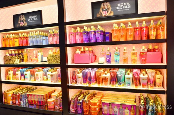 日本1号店の店内風景/日本でも人気のフレグランスやボディケアシリーズ