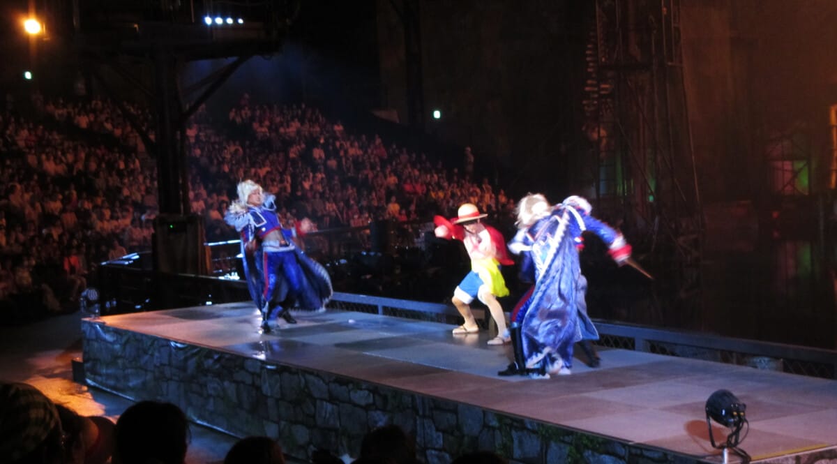 ルフィをはじめ、サンジやゾロ、チョッパーなどのアクションシーンが壮観