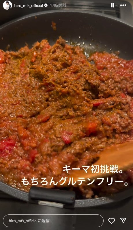 Hiro Instagramストーリーズより