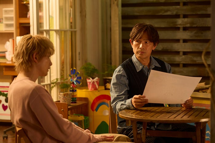 町田啓太、江口洋介「タツキ先生は甘すぎる!」第1話(C)日本テレビ