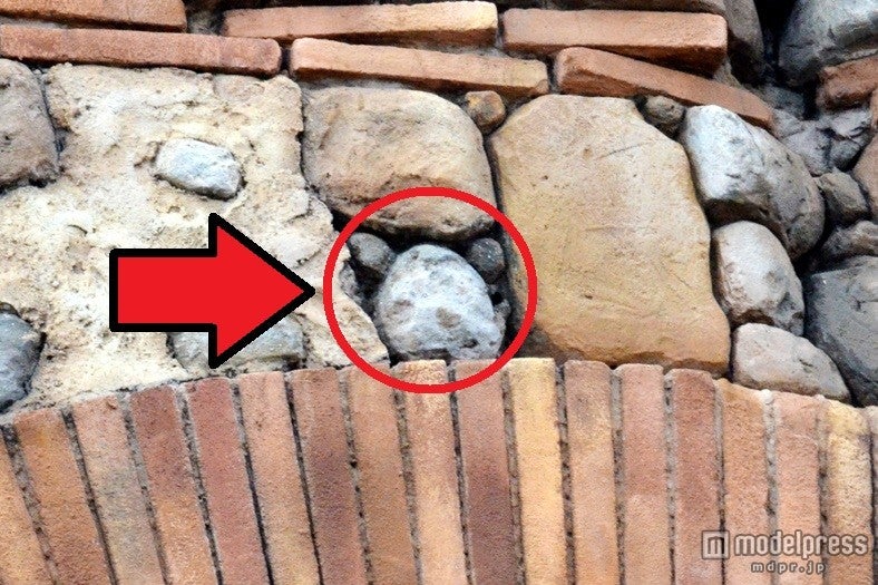 石の形がミッキー