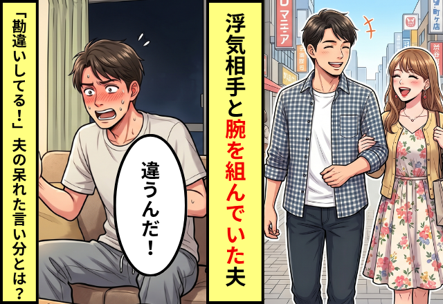 若い女性と腕を組んで歩く夫！？だが「勘違いしてる！」夫の口から”衝撃の真相”が語られ…妻「何言ってるの？」