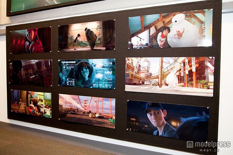 「ベイマックス」のラフ画やコンセプトアート／撮影：Kaori Suzuki