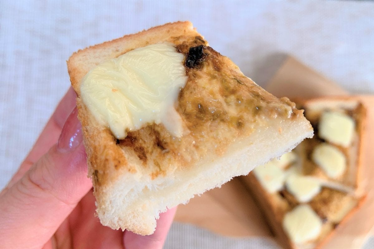 海苔佃煮チーズトースト