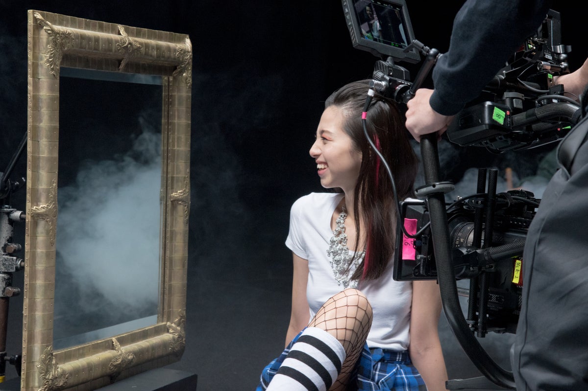 中条あやみ／撮影風景 （提供写真）