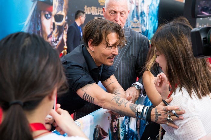 ジョニー・デップ(C)2017 Disney Enterprises, Inc. All Rights Reserved.