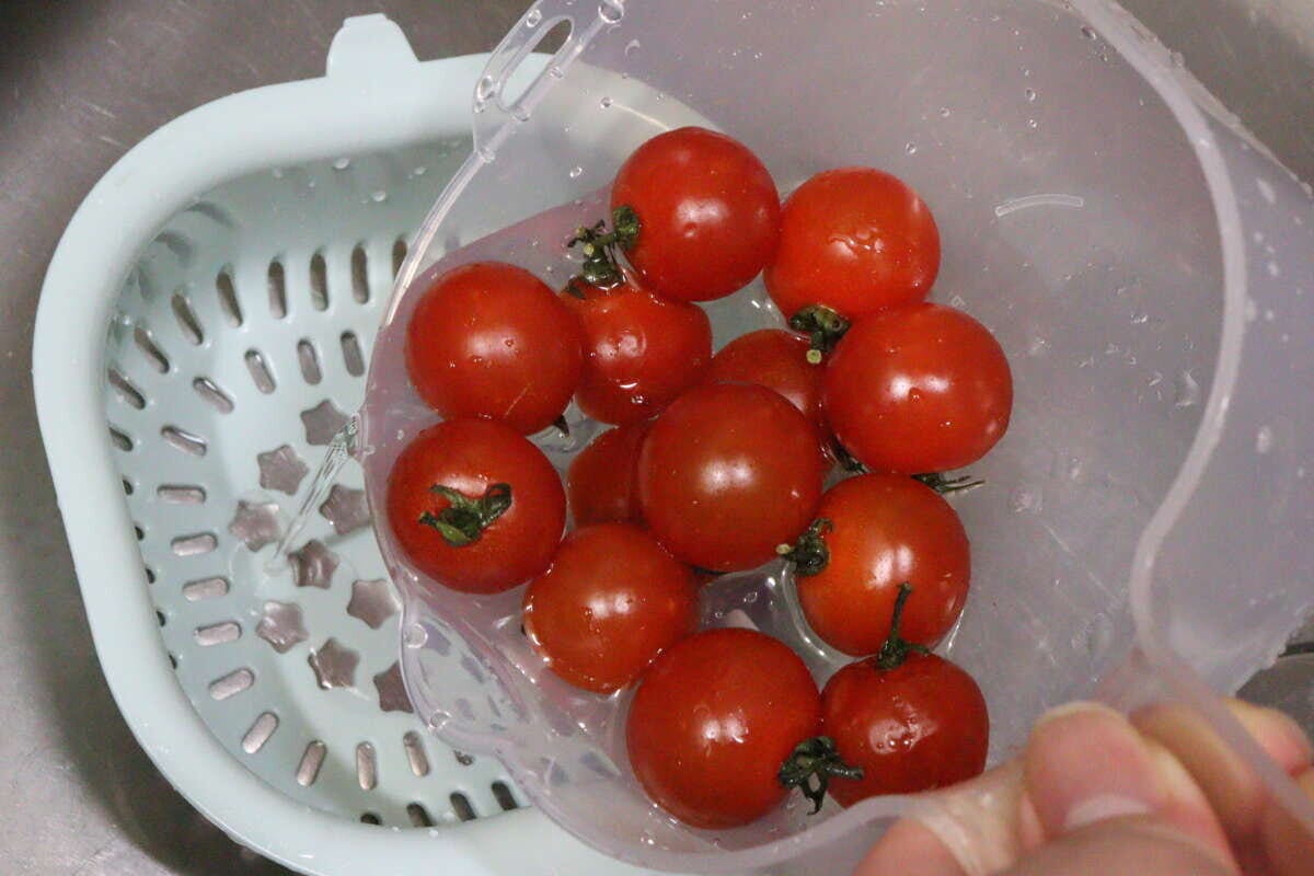 ダイソーの取っ手付　ミニザル・ボウル　使用例2