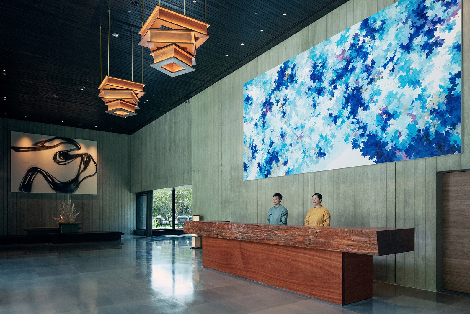 レセプション／画像提供：星野リゾート