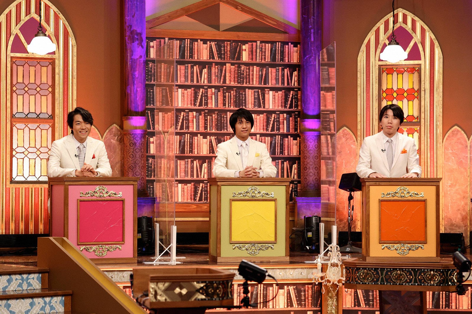 （左から）伊沢拓司、山本祥彰、こうちゃん（C）フジテレビ