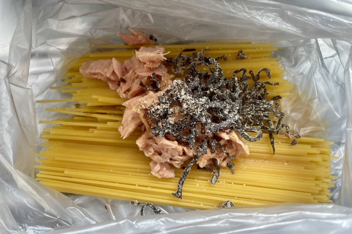 塩昆布ツナパスタ