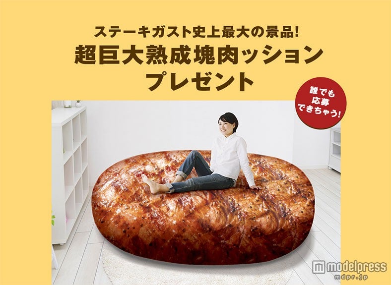 衝撃ビジュアル“巨大塊肉ッション”も登場