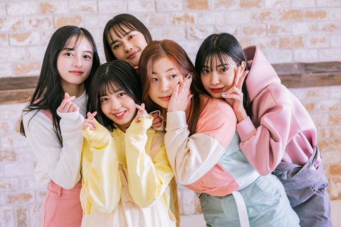 大峰ユリホ、YUNA、新井舞良、YUNA、北澤舞悠「彼とオオカミちゃんには騙されない」(C)AbemaTV, Inc.