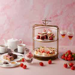 恋するいちごアフタヌーンティー with リンツチョコレート(提供写真)