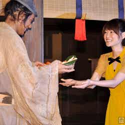 大河ドラマ主演バトンタッチセレモニーを行った松山ケンイチ、上野樹里