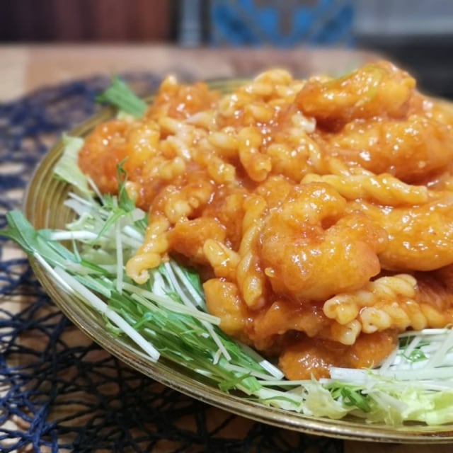 コストコのエビのチリソース炒めキット