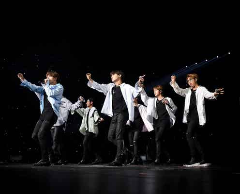 防弾少年団、14万5千人動員の日本公演完走 ファンとの大合唱で盛り上がる<セットリスト>