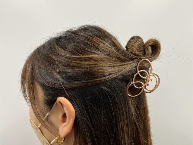 ダイソー　バンスクリップ　100均　ヘアアクセサリー　ヘアセット