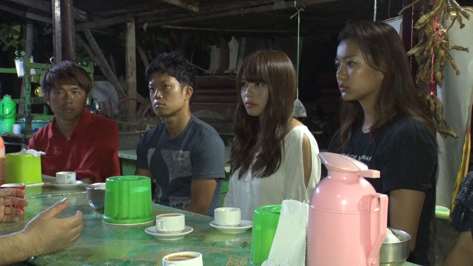 ハト胸、裕ちゃん、ゆめちん、アスカ／「あいのり：Asian Journey」第8話より（C）フジテレビ