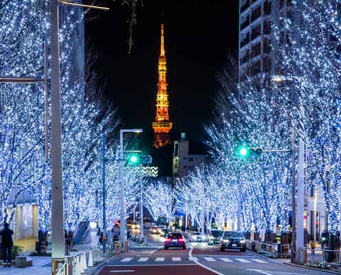 六本木ヒルズのクリスマス2022、約80万灯けやき坂イルミ“SNOW&BLUE”の輝き放つ