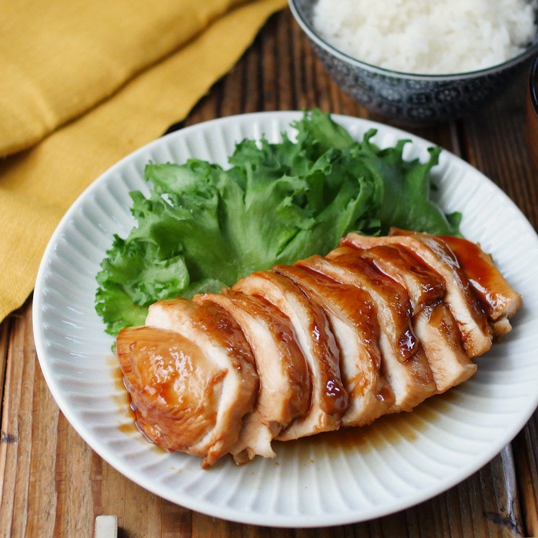 お酢でやわらか。鶏むね肉の照り焼き