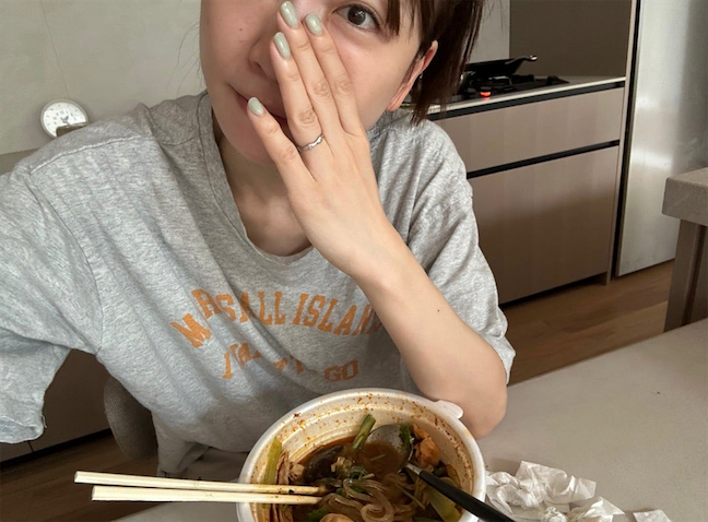あいのり・桃、結婚7年目でも「恥じらいはあります」夫の帰宅に慌てて着替え