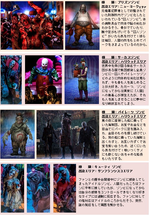 パークを夜な夜な徘徊するゾンビたちのストーリー／画像提供：ユニバーサル・スタジオ・ジャパン