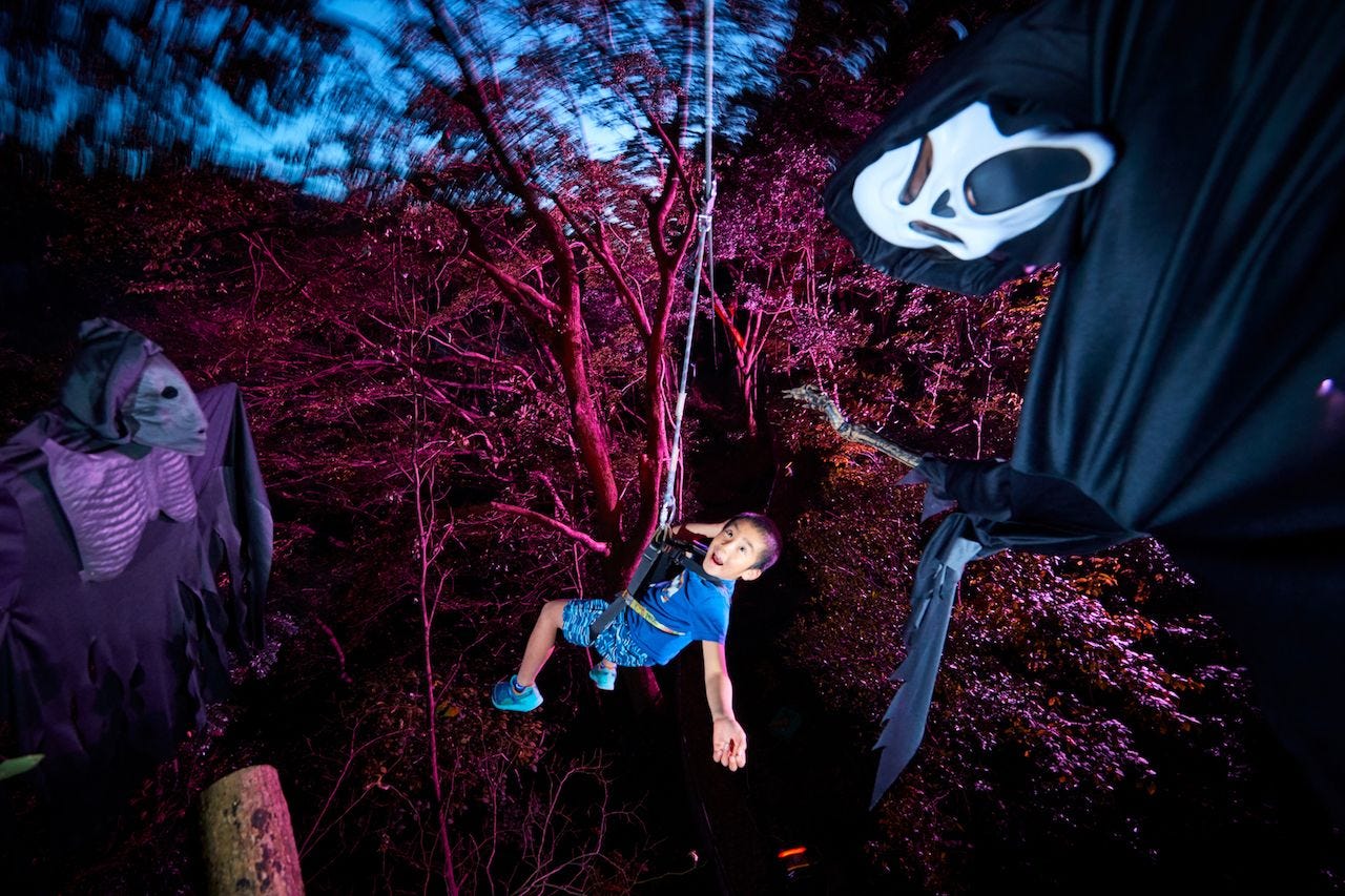 夜のアスレチックで恐怖体験!リゾナーレ熱海の人気体験「空中きもだめし」が拡大復活