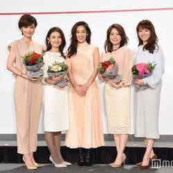 （前列左から）加藤和歌子、高山咲子、中村アン、西島まどか、山嵜由恵（C）モデルプレス