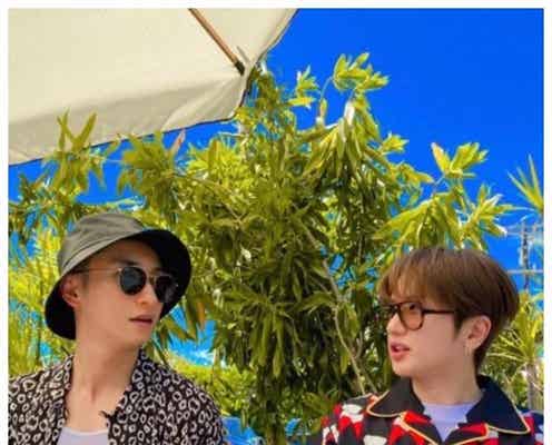 AAA與真司郎、NissyとのLA再会ショットが話題「かっこよすぎて泣いた」「久々のたかじろはずるい」