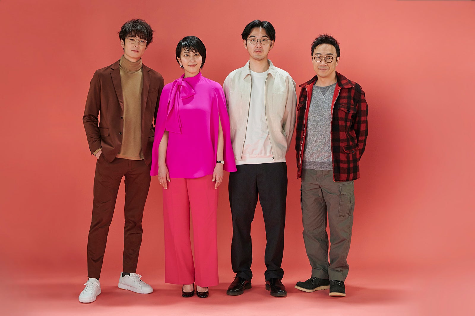 （左から）岡田将生、松たか子、松田龍平、角田晃広（東京03）（C）カンテレ