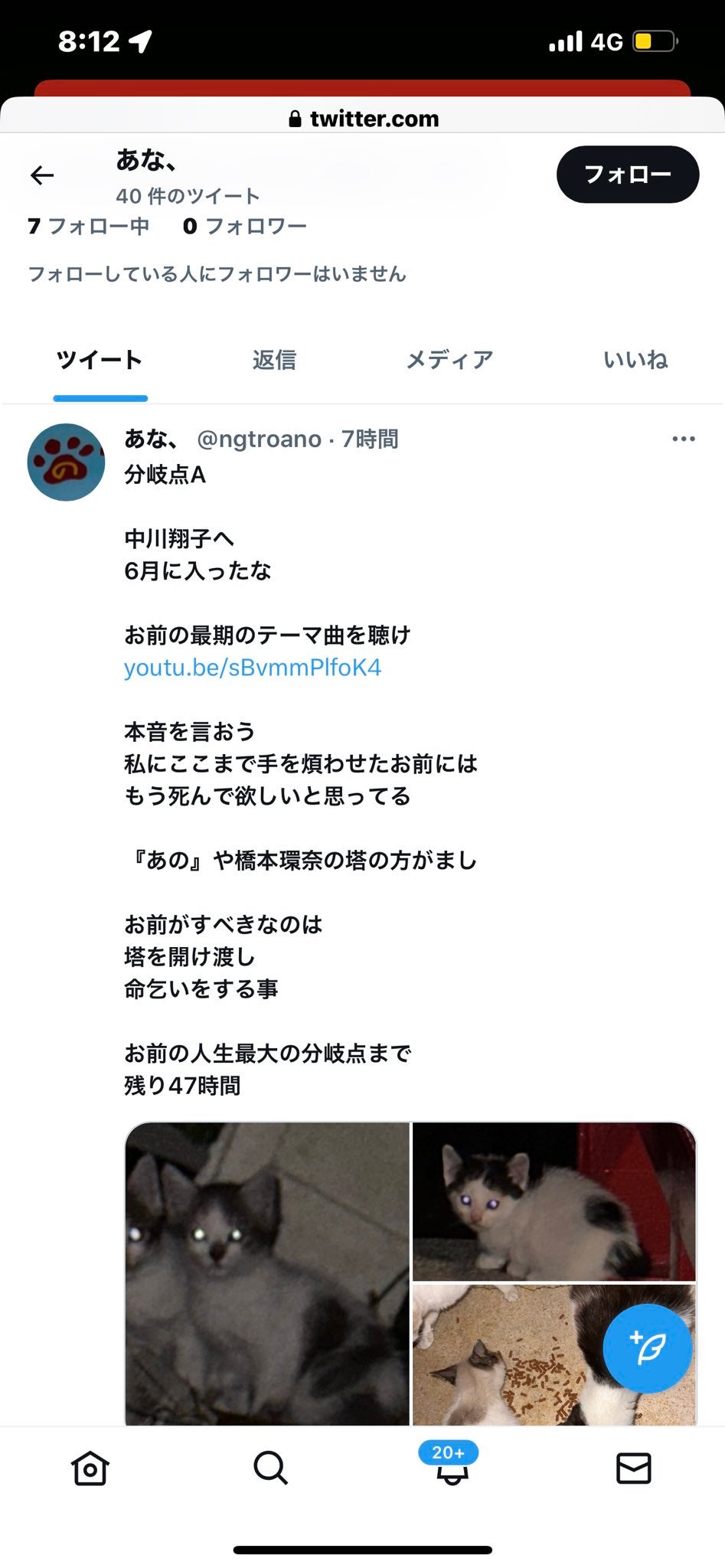 中川翔子Twitterより