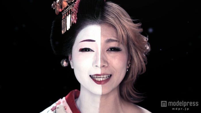 半顔メイクの芸姑/No.6「NEGAI」ミュージックビデオより